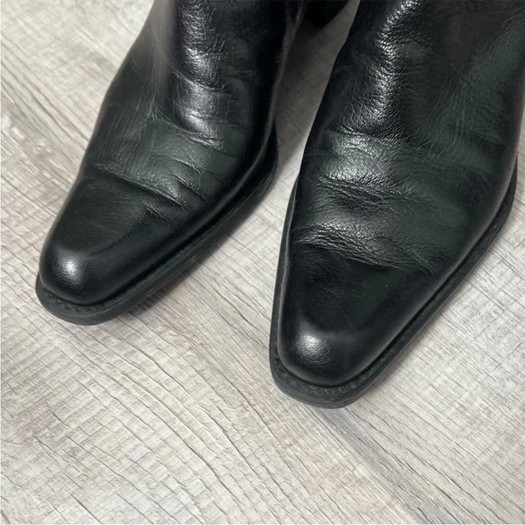 STUART WEITZMAN Heel Riding Moto Boots Knee High Size 5.5 - Picture 8 of 13